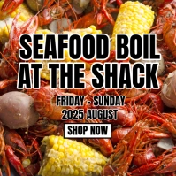 Maximalist Seafood Boil Instagram Post template