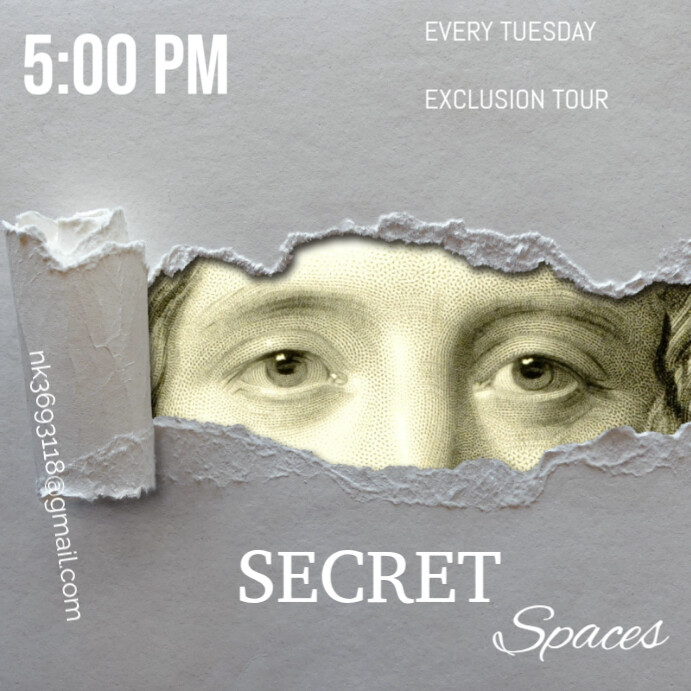 Maximalist Secret Spaces Instagram Post template