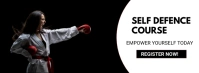 Maximalist Self Defence Course Facebook Cover template