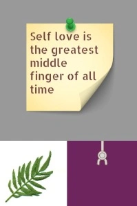 Maximalist Self Love  Poster template