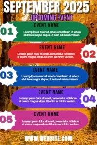 Maximalist September Event Flyer  Pinterest Graphic template
