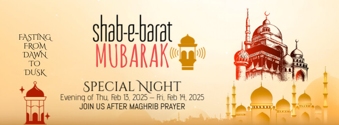 Maximalist Shab E Barat Facebook Cover Photo Facebook Cover Photo template