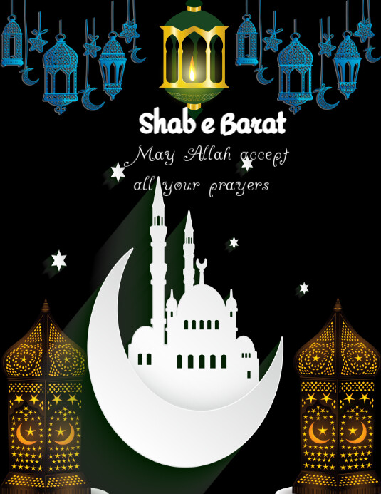 Maximalist Shab E Barat  Flyer (us Letter) template