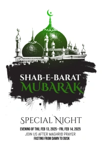 Maximalist Shab E Barat Flyer A1 template