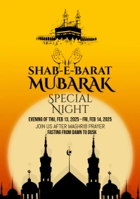 Maximalist Shab E Barat Flyer A2 template