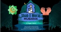 Maximalist Shab E Meraj Facebook Event Cover Facebook Event Cover Okładka wydarzenia na Facebooku template