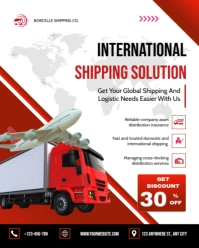 Maximalist Shipping And Logistic Service Company Ad Instagram Portrait template