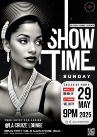 Maximalist Show Time  A4 template