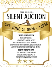 Maximalist Silent Auction Flyer (us Letter) template