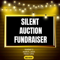 Maximalist Silent Auction Fundraiser  Instagram Post template