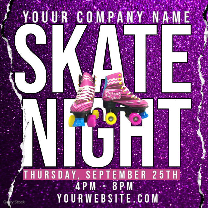 Copy of Maximalist Skate Night Instagram Post | PosterMyWall