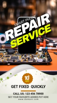 Maximalist Smartphone Repair Services Ad Template Instagram Story