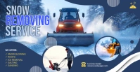 Maximalist Snow Removing Cleaning Service  Facebook Event Cover template