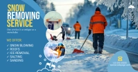 Maximalist Snow Removing Cleaning Service Facebook Shared Image template