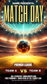 Maximalist Soccer Cup Instagram Story template