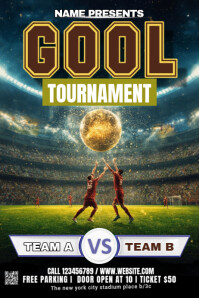 Maximalist Soccer Cup  Poster Plakat template