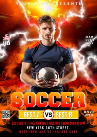 Maximalist Soccer Flyer A2 template