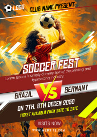 Soccer Fest A5 Template