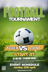 Maximalist Soccer Football Match Tumblr Graphic template