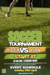 Maximalist Soccer Football Match Tumblr Graphic template