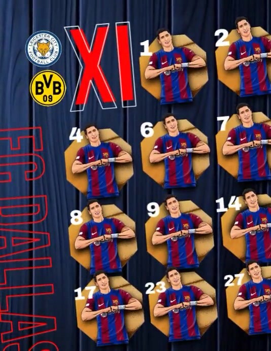 Maximalist Soccer Starting Xi Lineup Template – Editable Football Matchday Formation Poster Flyer (u