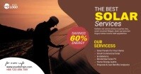 Maximalist Solar Energy Ad Template Facebook Shared Image delt Facebook-billede