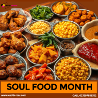 Maximalist Soul Food Month Instagram-Beitrag template