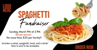 Maximalist Spaghetti Fundraiser  Facebook Shared Image template