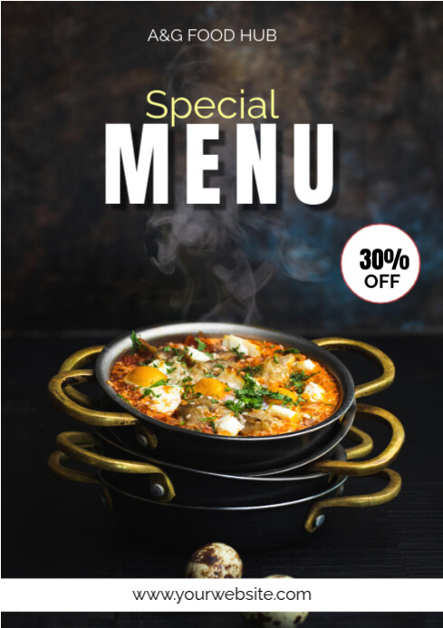 Maximalist Special Menu  A4 template