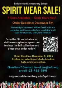 Maximalist Spirit Wear Sale Flyer A4 template