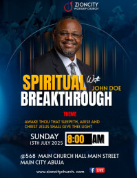 Sort Spiritual Breakthrough Event Flyer Template