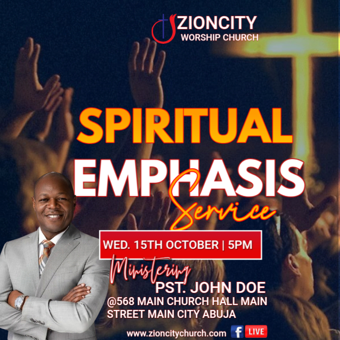 Maximalist spiritual emphasis service instagram post Template ...