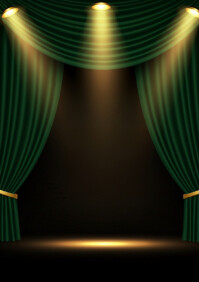 Black Theater A5 Template