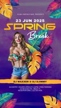 Maximalist Spring Break Instagram Story template