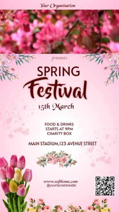 Spring Advertisement Video Copy of Maximalist Spring Festival Promo Video Ad Instagram Story ...