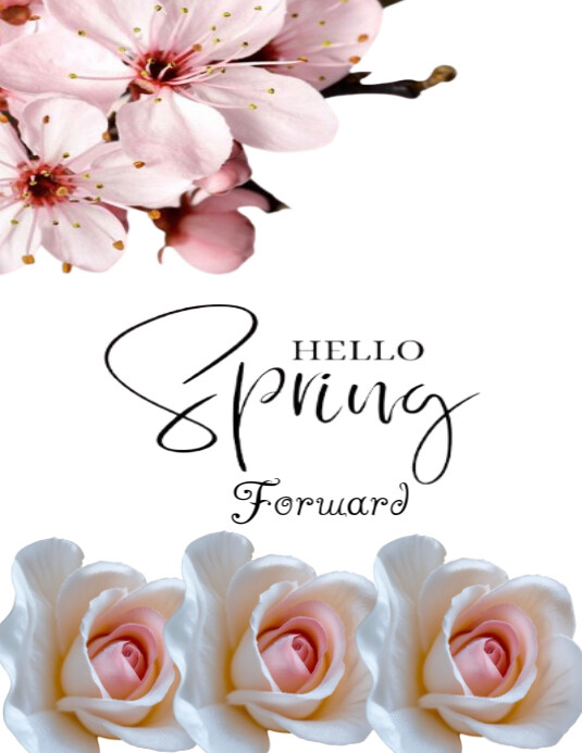 Maximalist Spring Forward  Flyer (us Letter) template