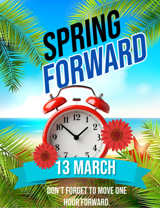 Copy of Maximalist Spring Forward Flyer (us Letter) | PosterMyWall