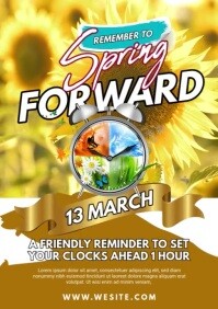 SPRING FORWARD Template | PosterMyWall