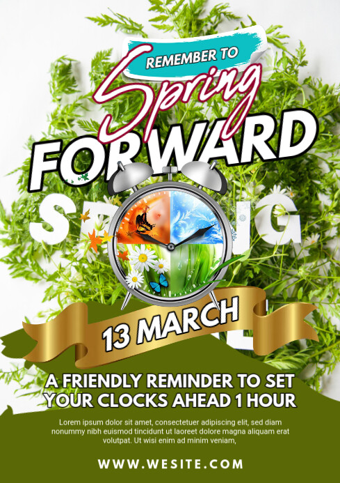 Copy of Maximalist Spring Forward Flyer A2 | PosterMyWall