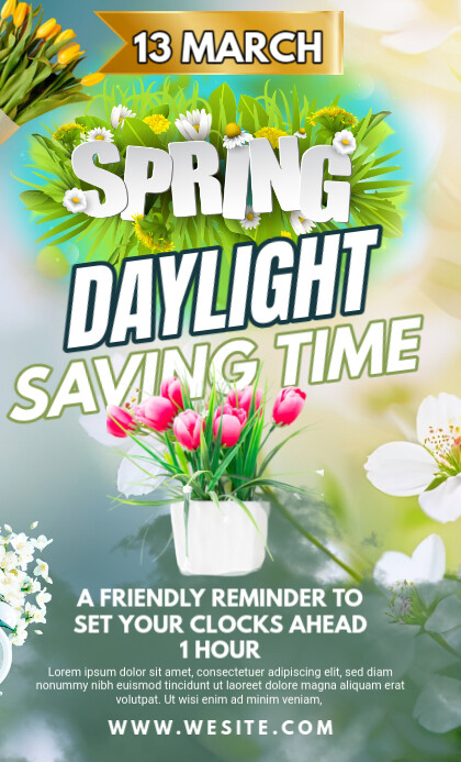 Copy of Maximalist Spring Forward Flyer Us Legal | PosterMyWall
