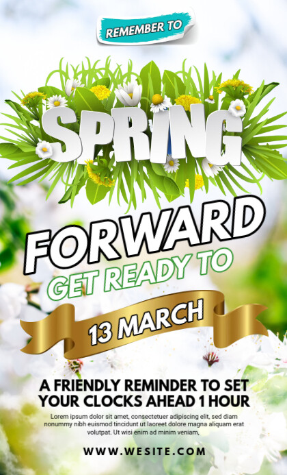 Copy of Maximalist Spring Forward Flyer Us Legal | PosterMyWall