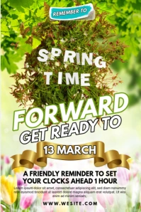 Maximalist Spring Forward Pinterest Graphic Pinterest Graphic template