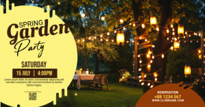 Maximalist Spring Garden Party Facebook Share Image Facebook Shared Image template