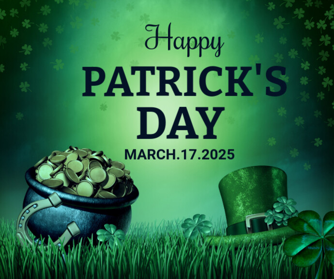 Maximalist St Patrick's Day Medium Rectangle 中矩形广告 template