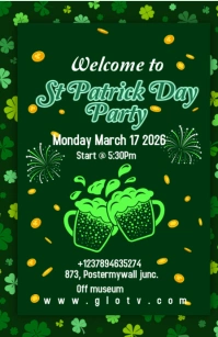 Maximalist St Patrick Poster  Tabloid template