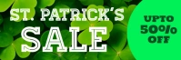 Maximalist St Patricks Sale Banner Banner 2' × 6' template