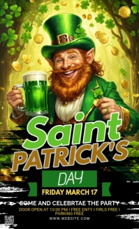 Maximalist St. Patrick's Day Flyer Us Legal template
