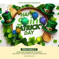 Maximalist St. Patrick's Day Instagram Post Square (1:1) template