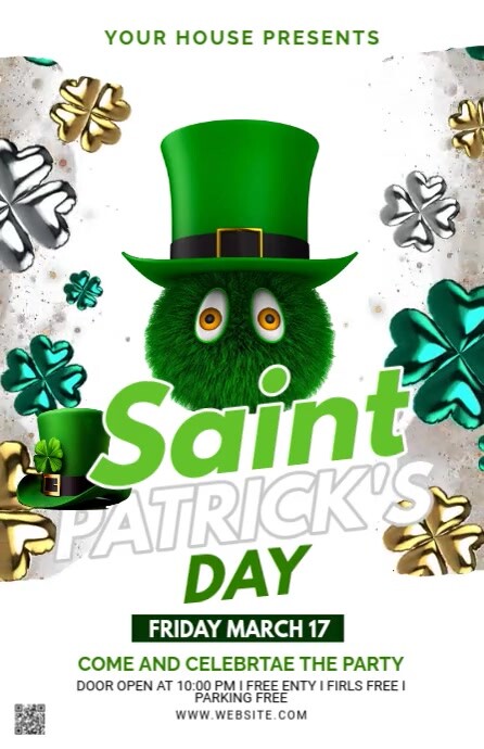 Maximalist St. Patrick's Day Tabloid Tabloid Poniekoerant template