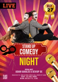 Maximalist Stand Up Comedy A6 template